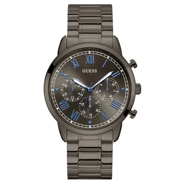 Guess Men’s Grey Stainless Steel Grey Dial 44mm Watch W1309G3