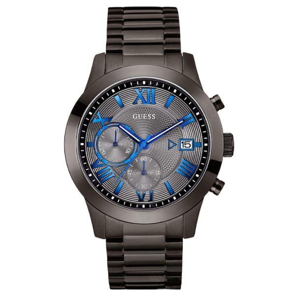 Guess Men’s Quartz Grey Stainless Steel Grey Dial 45mm Watch W0668G2