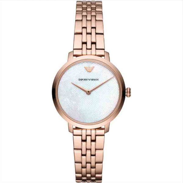 Emporio Armani Women’s Analog Stainless Steel Mother of pearl Dial 32mm Watch AR11158