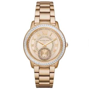 Michael Kors Women's Quartz Stainless Steel Champagne Crystal Dial 40mm Watch MK6287