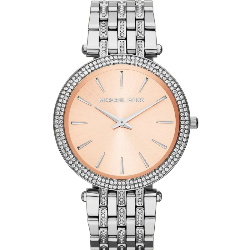 Michael Kors Women’s Quartz Stainless Steel Pink Dial 39mm Watch MK3218