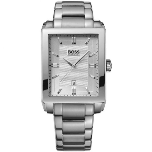 Hugo Boss Men’s Quartz Stainless Steel Silver Dial 34mm Watch 1512772