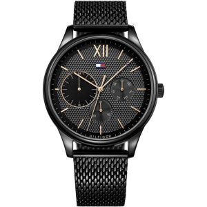 Tommy Hilfiger Men’s Quartz Stainless Steel Black Dial 44mm Watch 1791420