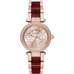Michael Kors Women’s Quartz Stainless Steel Rose Gold Dial 33mm Watch MK6239