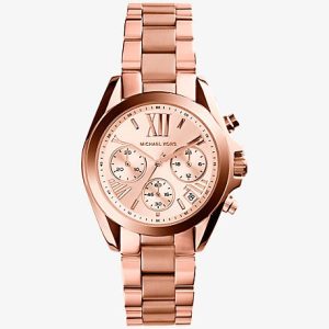 Michael Kors Women’s Chronograph Quartz Stainless Steel Rose Gold Dial 36mm Watch MK5799