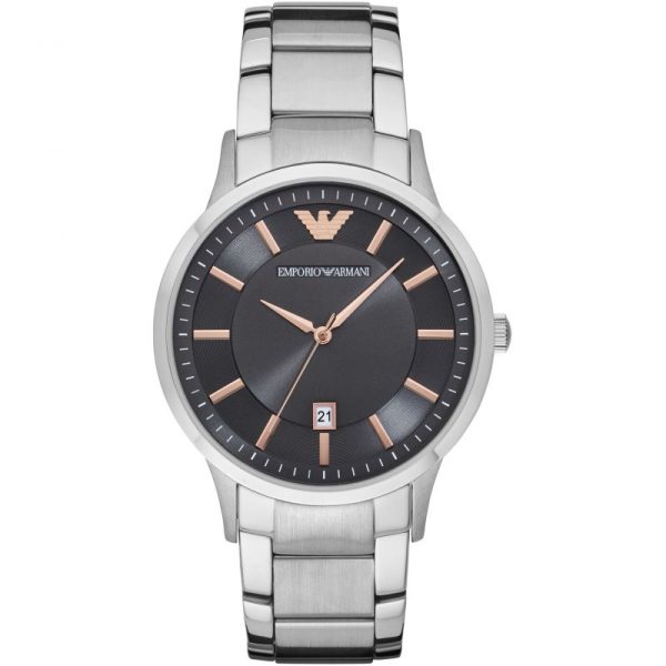 Emporio Armani Men’s Quartz Stainless Steel Grey Dial 43mm Watch AR2514