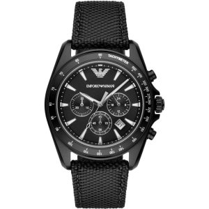Emporio Armani Men's Quartz Chronograph Black Dial 44mm Watch AR6131