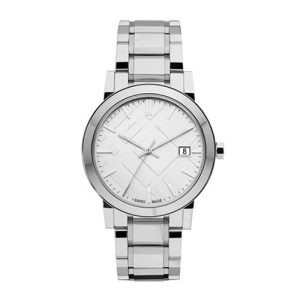 Burberry Ladies Swiss Made Stainless Steel Silver 26mm Watch BU9200
