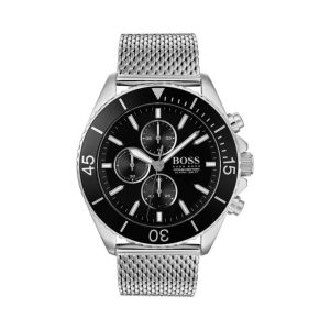 Hugo Boss Men’s Chronograph Quartz Stainless Steel Black Dial 48mm Watch 1513701