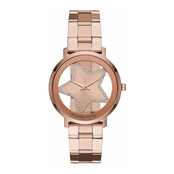 Michael Kors Women’s Quartz Stainless Steel Rose Gold Dial 38mm Watch MK3816
