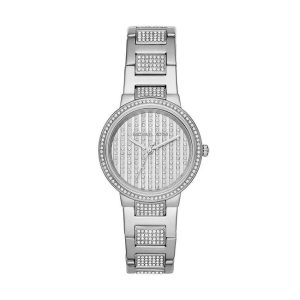 Michael Kors Women’s Quartz Stainless Steel Silver Dial 33mm Watch MK3984