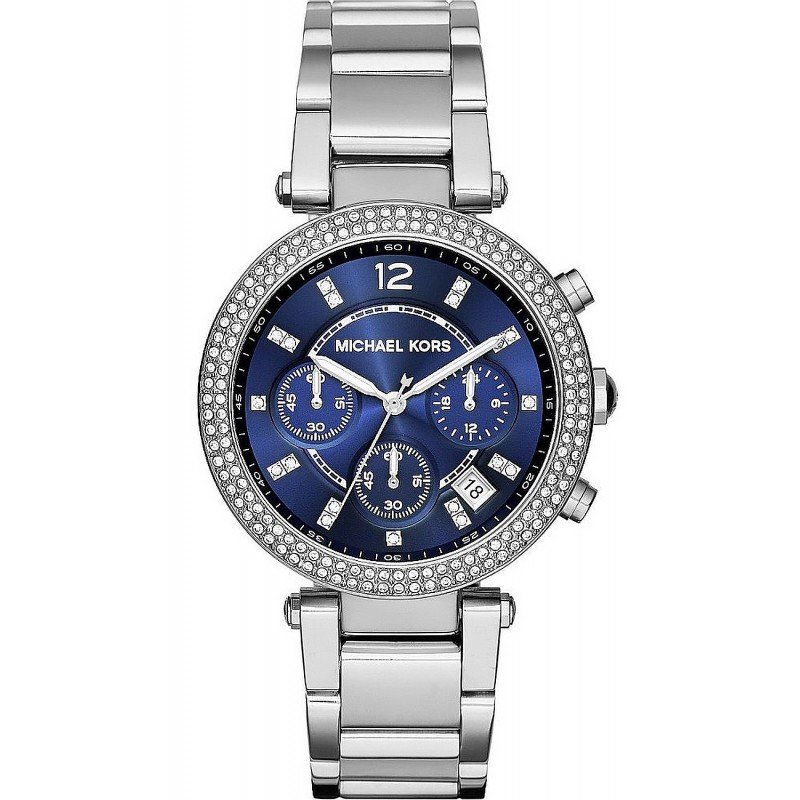 Michael Kors Women's Quartz Stainless Steel Blue Dial 39mm Watch Mk6117 -  