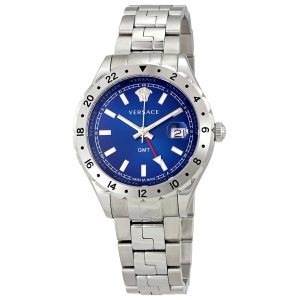Versace Men’s Quartz Swiss Made Stainless Steel Blue Dial 42mm Watch V11010015