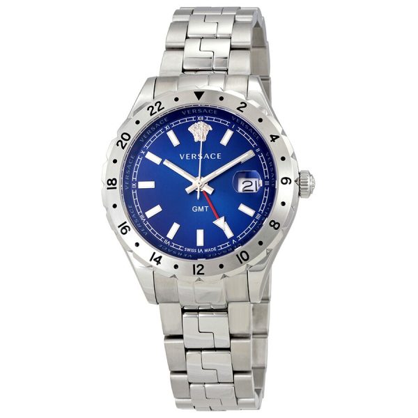 Versace Men’s Quartz Swiss Made Stainless Steel Blue Dial 42mm Watch V11010015