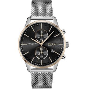 Hugo Boss Men’s Chronograph Quartz Stainless Steel Black Dial 42mm Watch 1513805