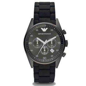Emporio Armani Men’s Quartz Stainless Steel Black Dial 41mm Watch AR5889