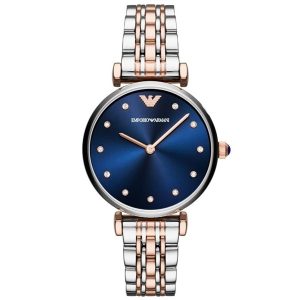Emporio Armani Women's Quartz Stainless Steel Blue Dial 32mm Watch AR11092