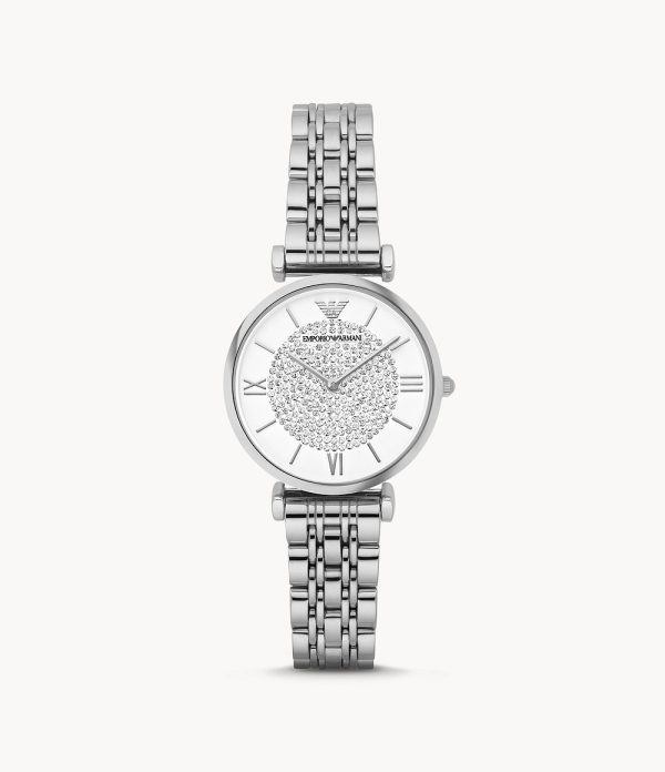 Emporio Armani Women’s Quartz Stainless Steel White 32mm Watch AR1925