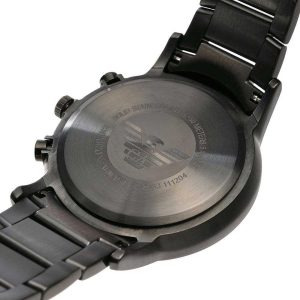 Emporio Armani Men's Quartz Stainless Steel Black Dial 43mm Watch AR2453 -  