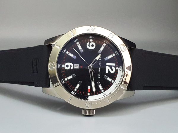 Tommy Hilfiger Men’s Quartz Black Silicone Strap Black Dial 42mm Watch TH1851951293