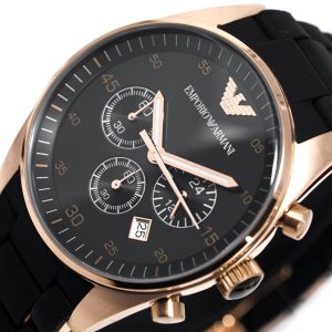Emporio Armani Men's Quartz Stainless Steel Black Dial 43mm Watch AR5905 -  