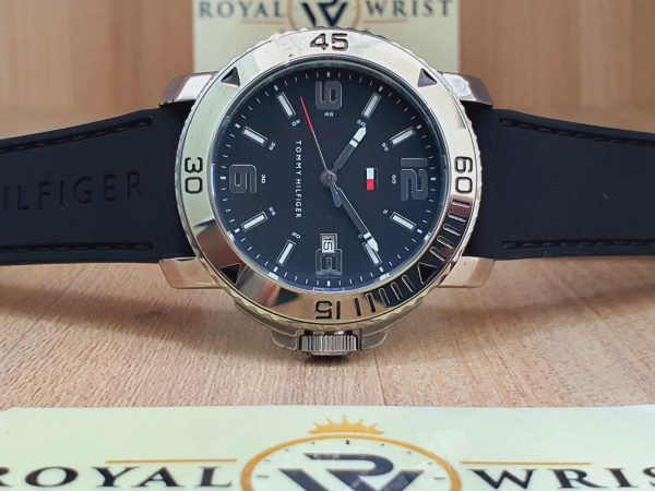 Tommy Hilfiger Men’s Quartz Black Silicone Strap Black Dial 43mm Watch 1790829/2