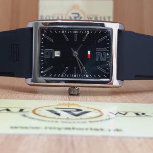 Tommy Hilfiger Men’s Quartz Black Silicone Strap Black Dial 30mm Watch 1710277/3