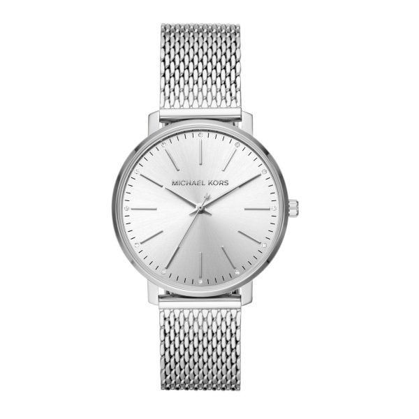 Michael Kors Women’s Quartz Stainless Steel Silver Dial 38mm Watch MK4338