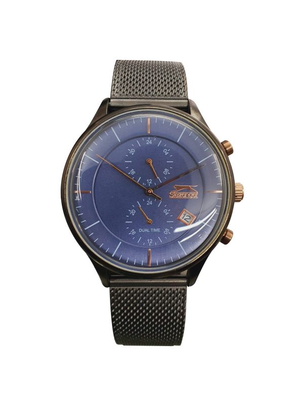 Slazenger Men’s Quartz Stainless Steel Blue Dial 42mm Watch SL96187202