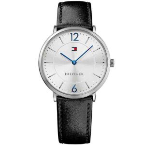Tommy Hilfiger Men’s Quartz Leather Strap White Dial 40mm Watch 1710351