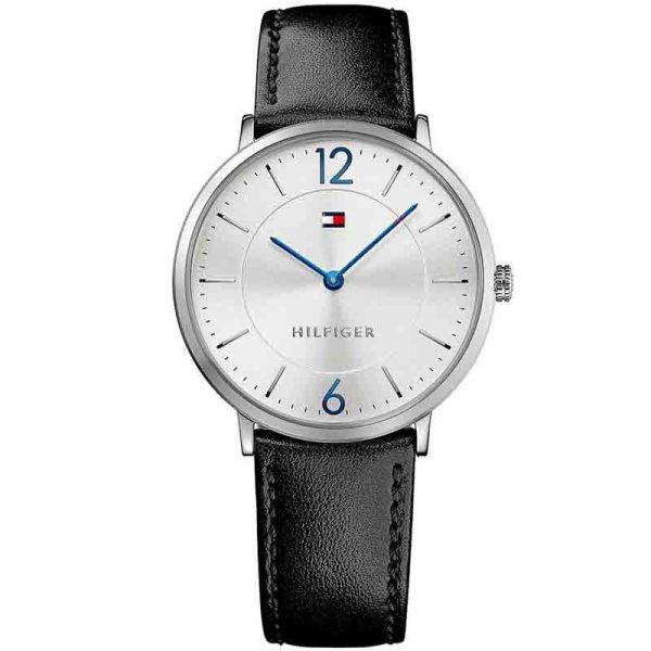 Tommy Hilfiger Men’s Quartz Leather Strap White Dial 40mm Watch 1710351
