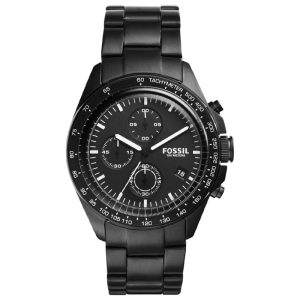 Fossil Men's Chronograph Black Stainless Steel Black Dial 43mm Watch CH3028