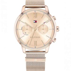 Tommy Hilfiger Women’s Quartz Stainless Steel Rose Gold Dial 38mm Watch 1782303