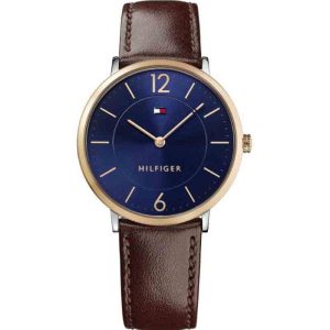 Tommy Hilfiger Men’s Quartz Leather Strap Blue Dial 40mm Watch 1710354