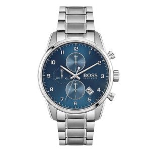 Hugo Boss Men’s Quartz Stainless Steel Blue Dial 44mm Watch 1513784