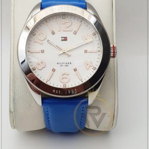 Tommy Hilfiger Men’s Leather Strap White Dial 40mm Watch TH1923141311