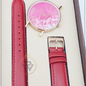 JEAN MORTIMER Women’s Swiss Made Quartz Leather Strap Pink Dial 38mm Watch 219080118/4