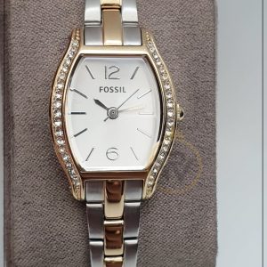 Fossil Women’s Analog Stainless Steel Two Tone Silver Dial 23mm Watch ES3287