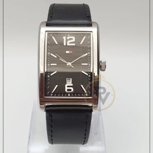 Tommy Hilfiger Men’s Quartz Leather Strap Black Dial 30mm Watch 1710277/2