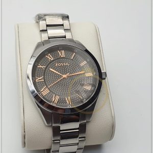 Fossil Unisex Quartz Stainless Steel Grey Dial 40mm Watch BQ1663