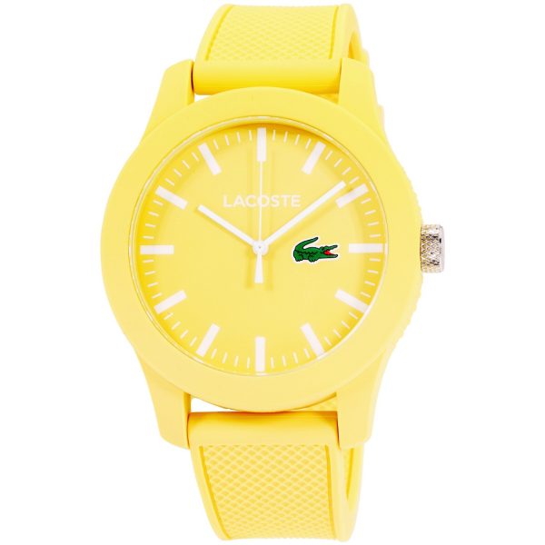 Lacoste Men's Yellow Silicone Strap 44mm Watch 2010774