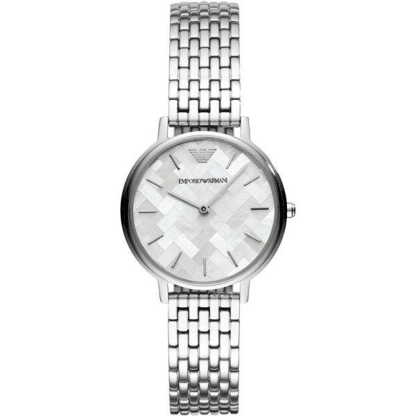 Emporio Armani Women’s Analog Stainless Steel Mother of Pearl Dial 32mm Watch AR11112