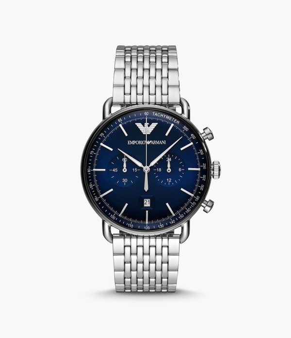 Emporio Armani Men’s Chronograph Stainless Steel 43mm Watch AR11238
