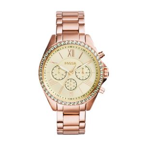 Fossil Women’s Chronograph Rose Gold-Tone Stainless Steel Watch BQ1774