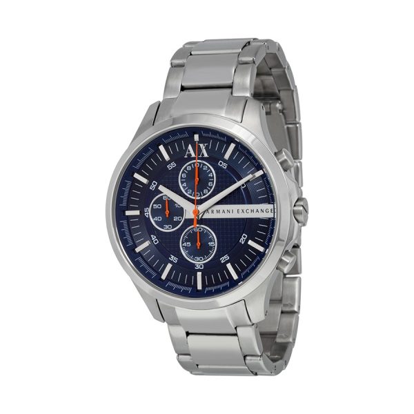 Armani Exchange Men's Stainless Steel Blue Dial 46mm Watch AX2155