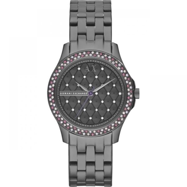 Armani Exchange Ladies Stainless Steel Grey 36mm Watch AX5218