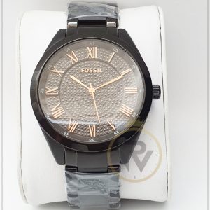 Fossil Unisex Quartz Stainless Steel Grey Dial 40mm Watch BQ1668
