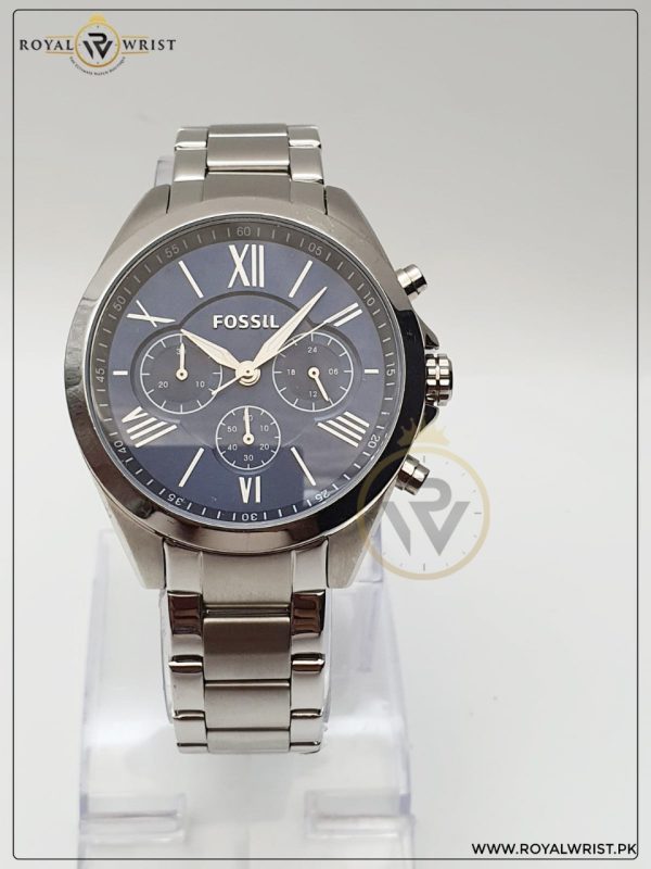 Fossil Men’s Quartz Stainless Steel Blue Dial 40mm Watch BQ3000