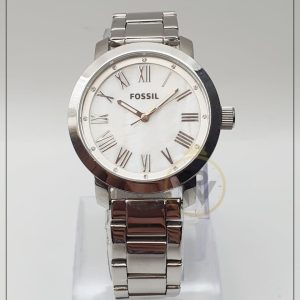 Fossil Women Quartz Stainless Steel White Dial 38mm Watch BQ1228