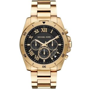 Michael Kors Men’s Chronograph Stainless Steel Black Dial Watch MK8481